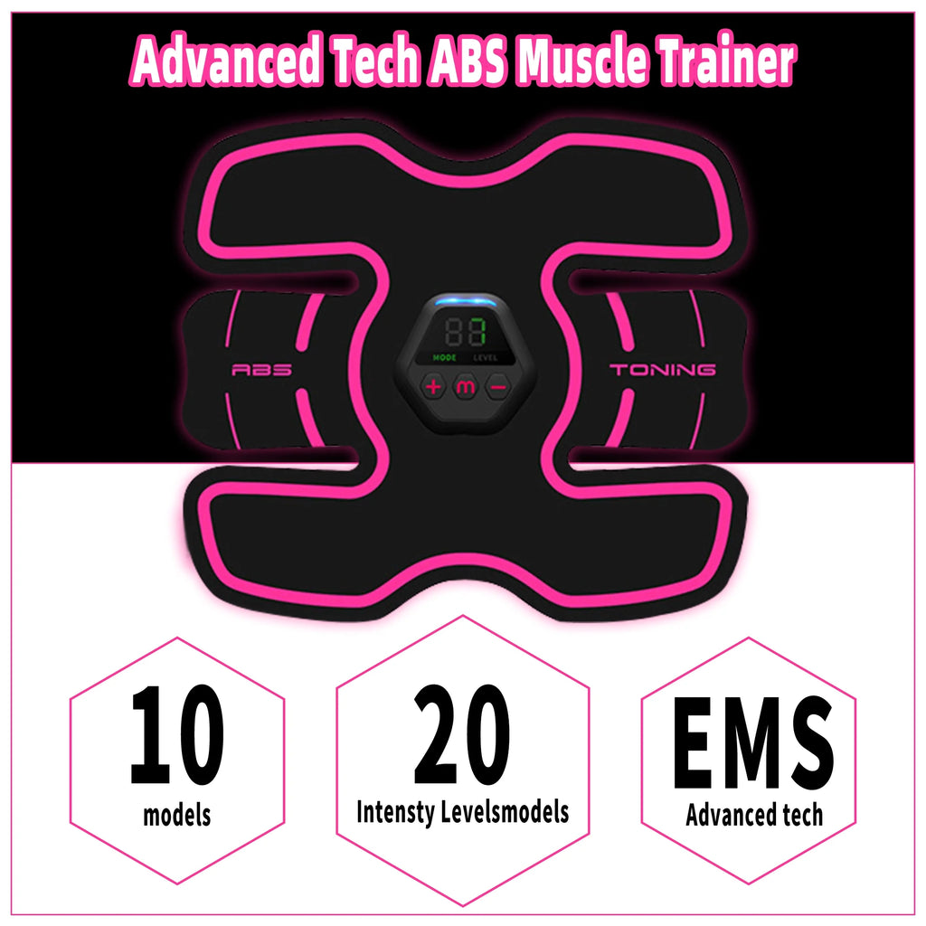 Richgv Smart Abdominal Toning Belt for Men and Women - Advanced Abs Stimulator for Home and Office Fitness Training